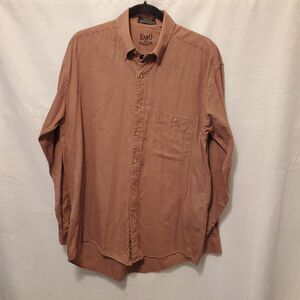 Vintage Enro Mens Dress Shirt 15.5 34/35 Pima Pinpoint Oxford Combed Cotton USA